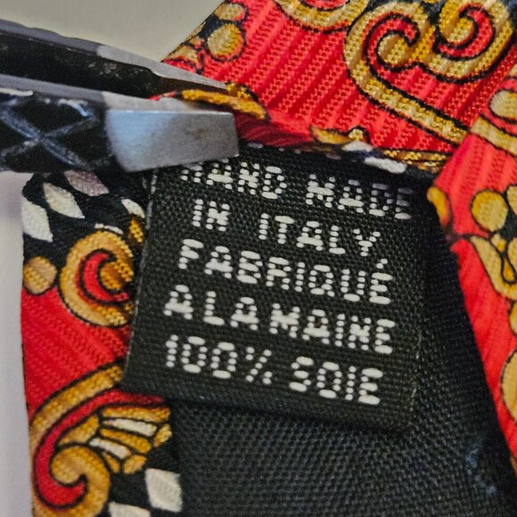 Vintage Gianni Versace Silk Tie new without tags - Picture 15 of 16